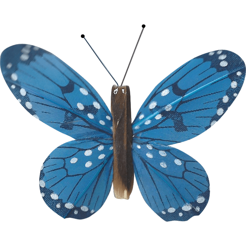 Tuteur Papillon bleu